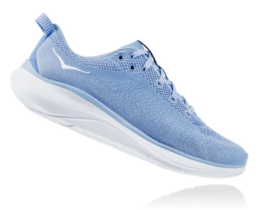 Hoka One One Running Shoes Womens Blue/White - Hupana Flow - 48105GPVC